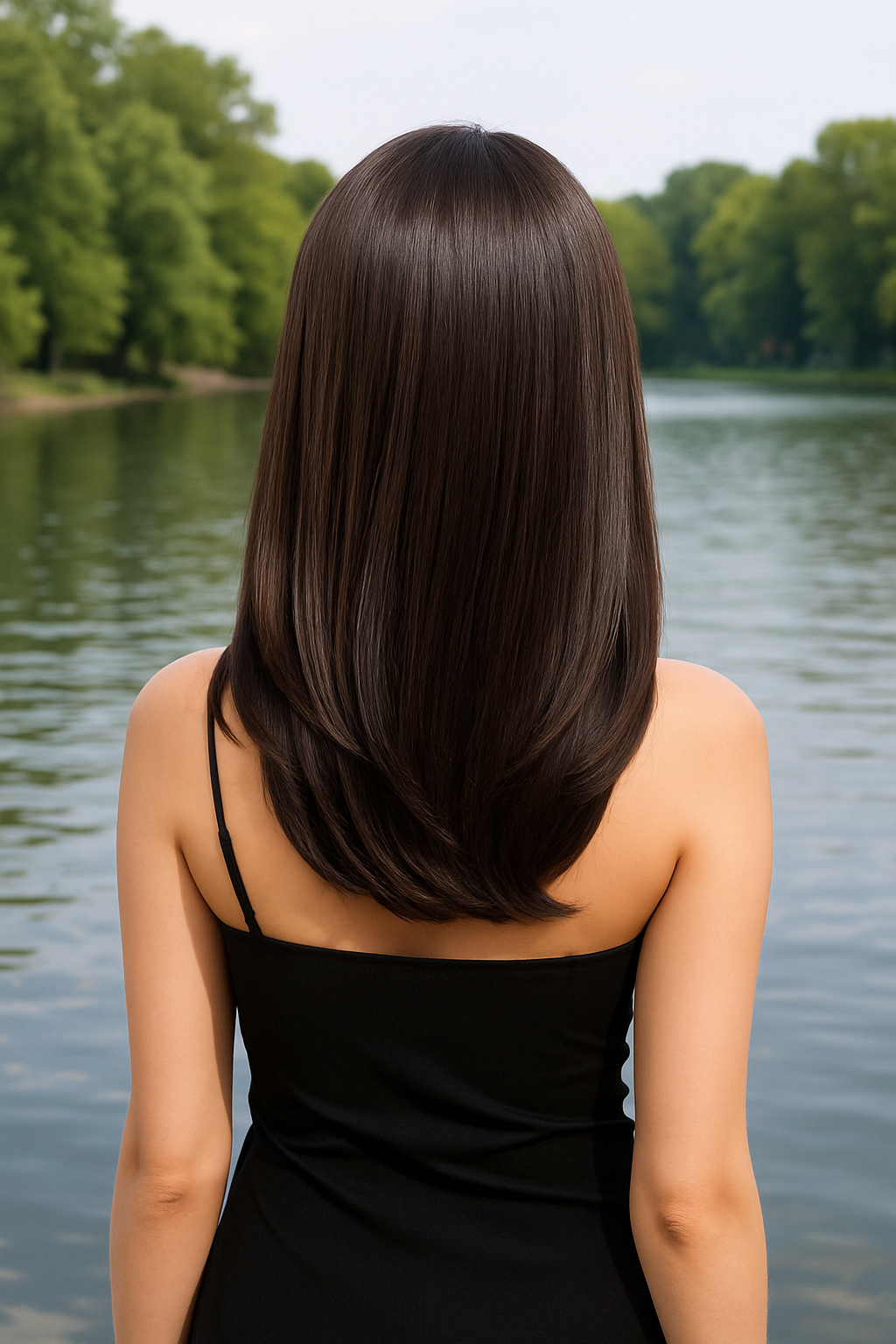 Ashley: Deep Part Lace Frontal Synthetic Wig