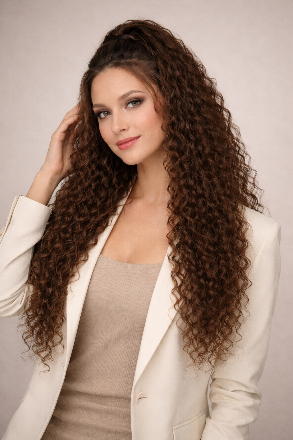 Synthetic 7PCS Clip in Brazilin WAVE 24" Extensions