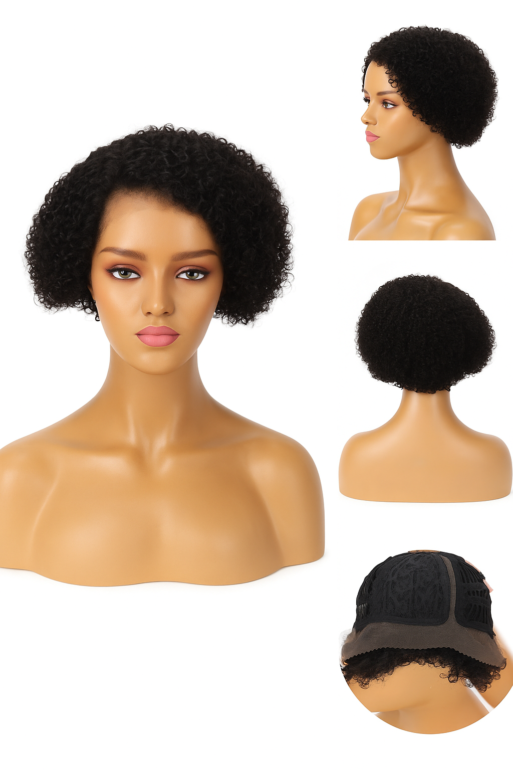 Flower: 100% Human Hair L Part Lace Front Wig
