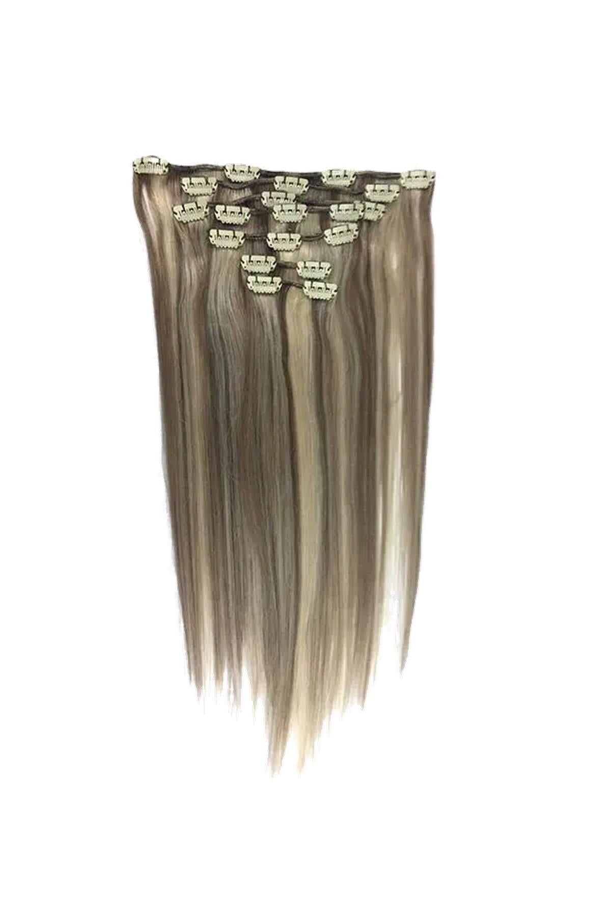 100% European Human Hair Extensions 7PCS Clip in 14" 16" 18" 20" 22"