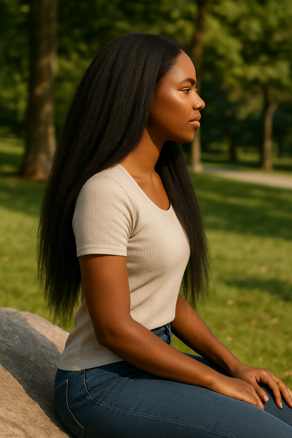ADY: Skin Lace Frontal Synthetic Wig