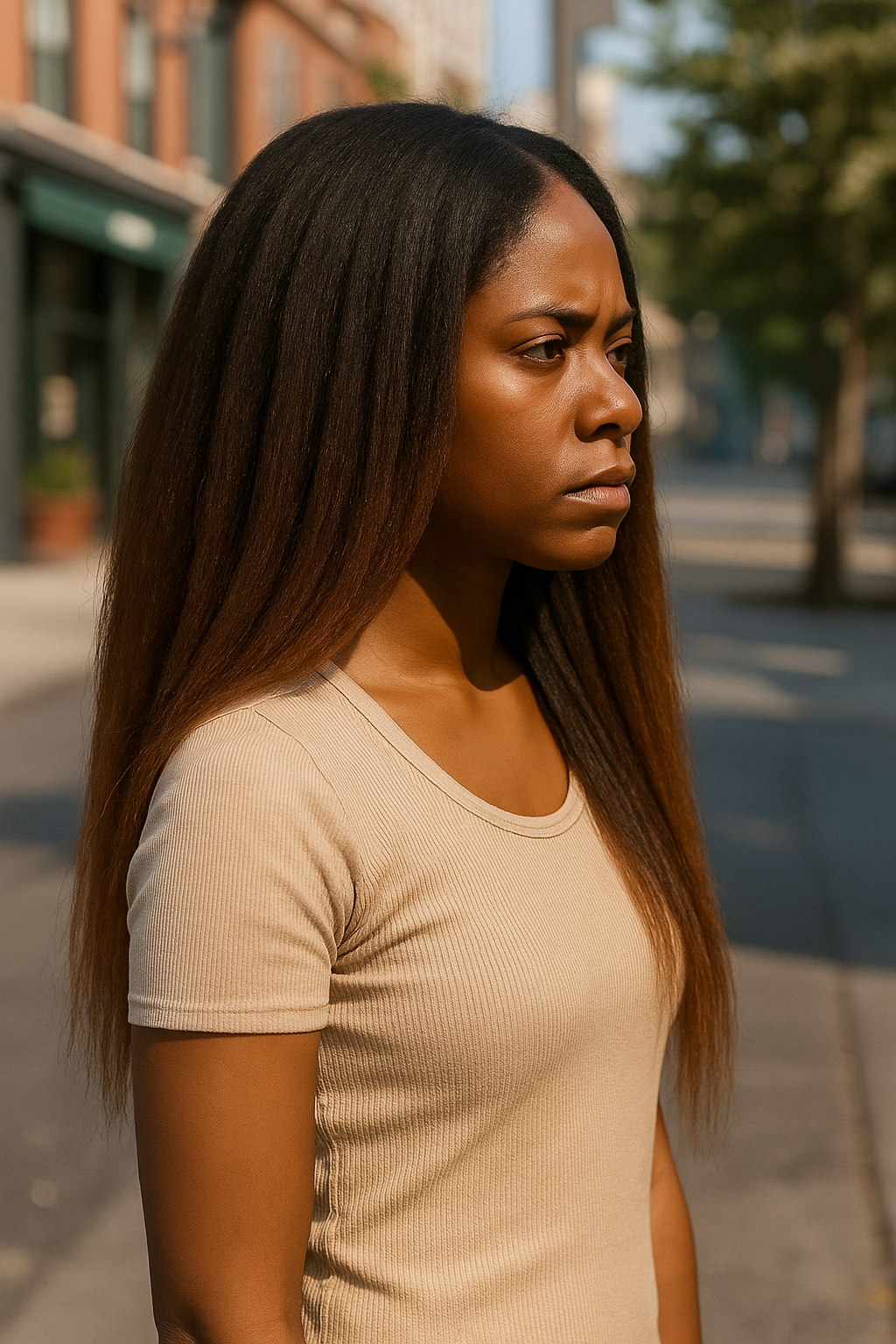 ADY: Skin Lace Frontal Synthetic Wig
