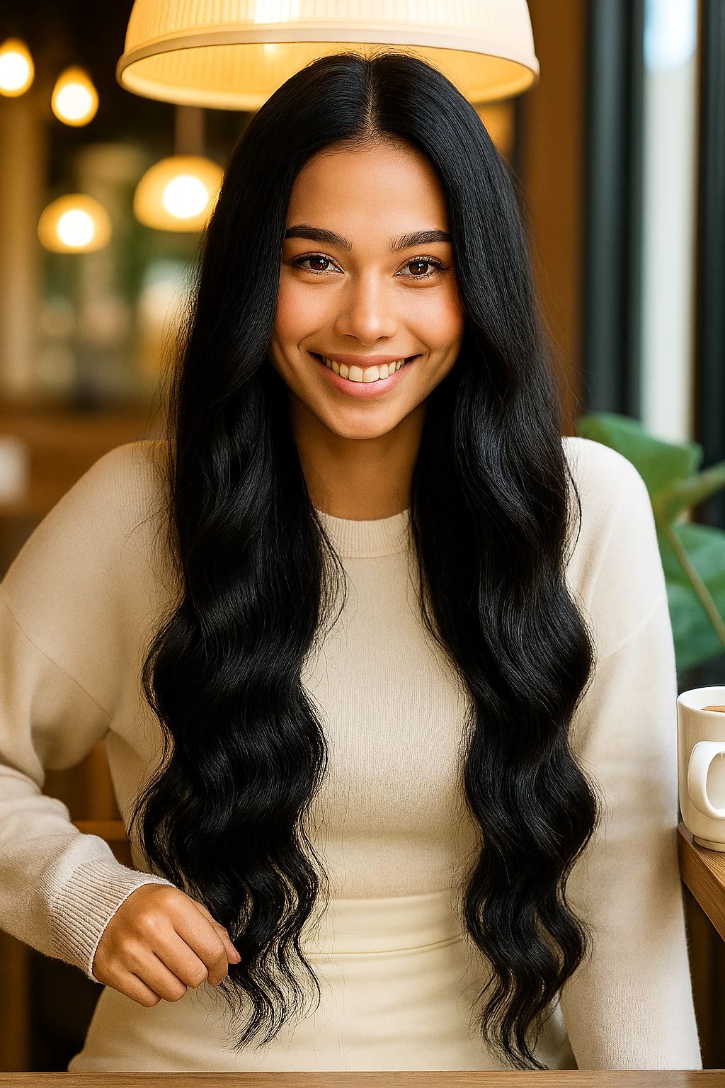 Alysa: Deep Part Lace Frontal Synthetic Wig