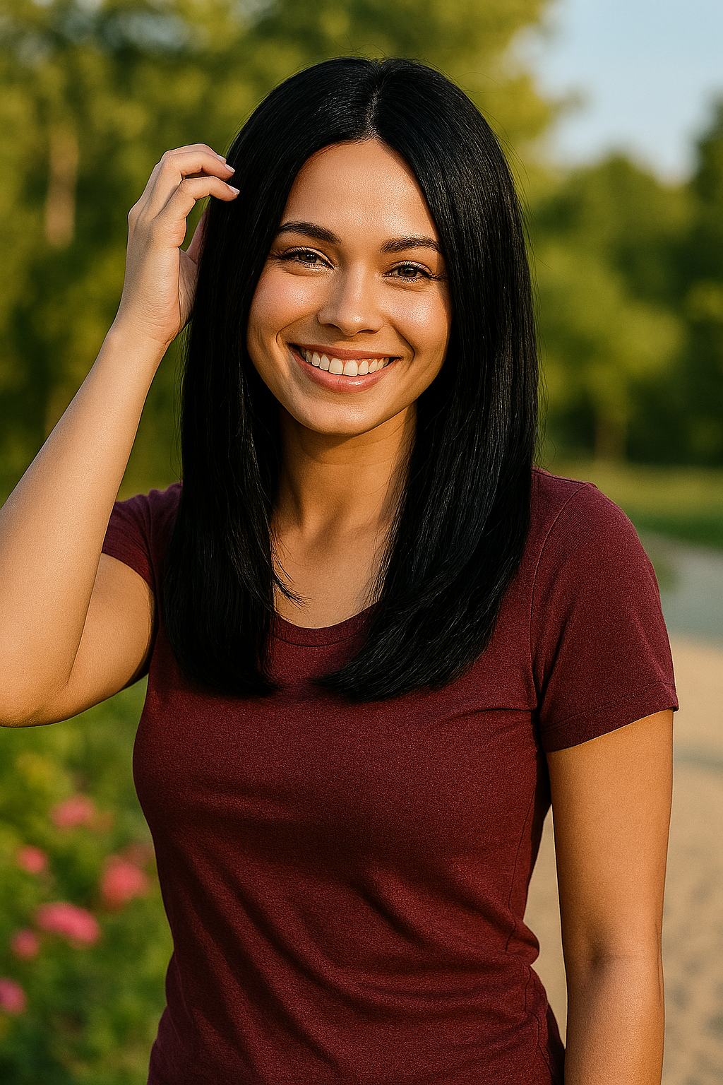 ANGELINA: Deep Part Lace Frontal Synthetic Wig