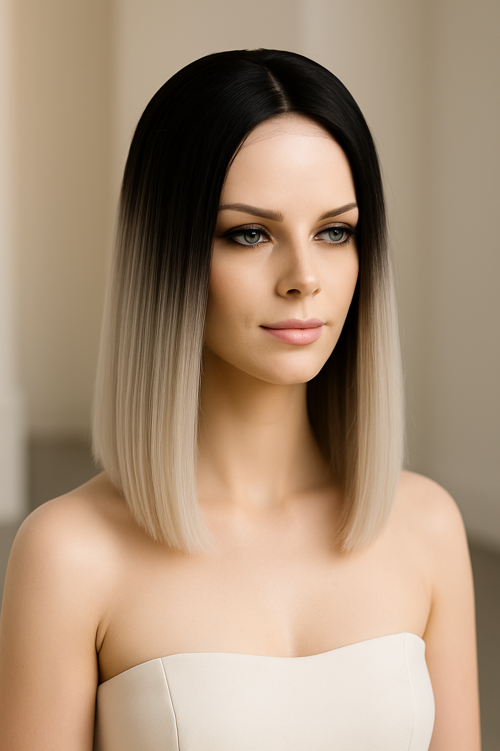 ABBY: Deep Part Lace Frontal Synthetic Wig