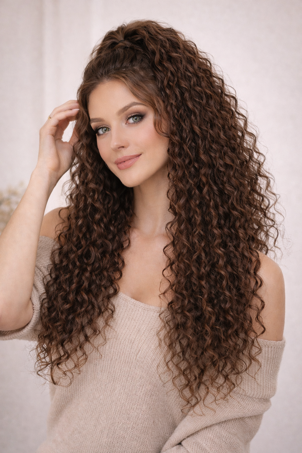 Synthetic 7PCS Clip in Brazilin WAVE 24" Extensions