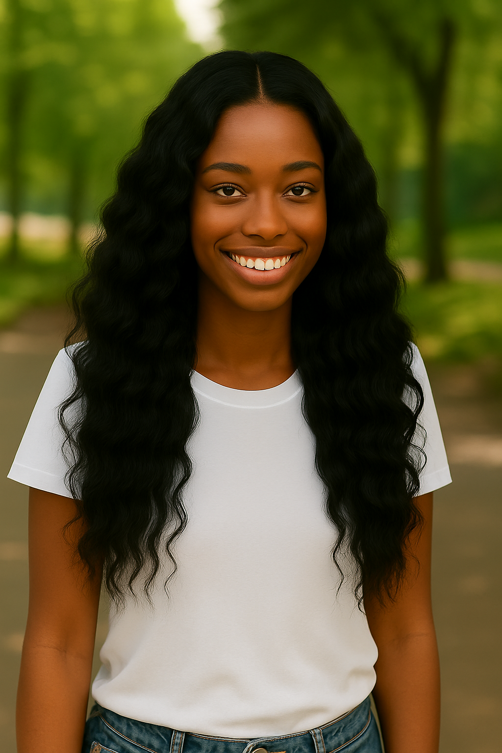 NANCY: Skin Lace Frontal Synthetic Wig