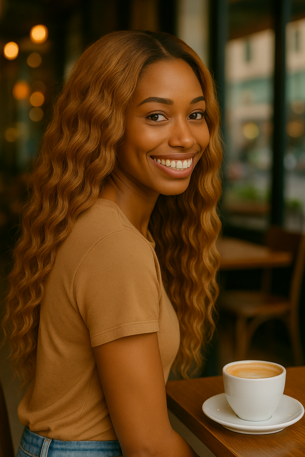 NANCY: Skin Lace Frontal Synthetic Wig