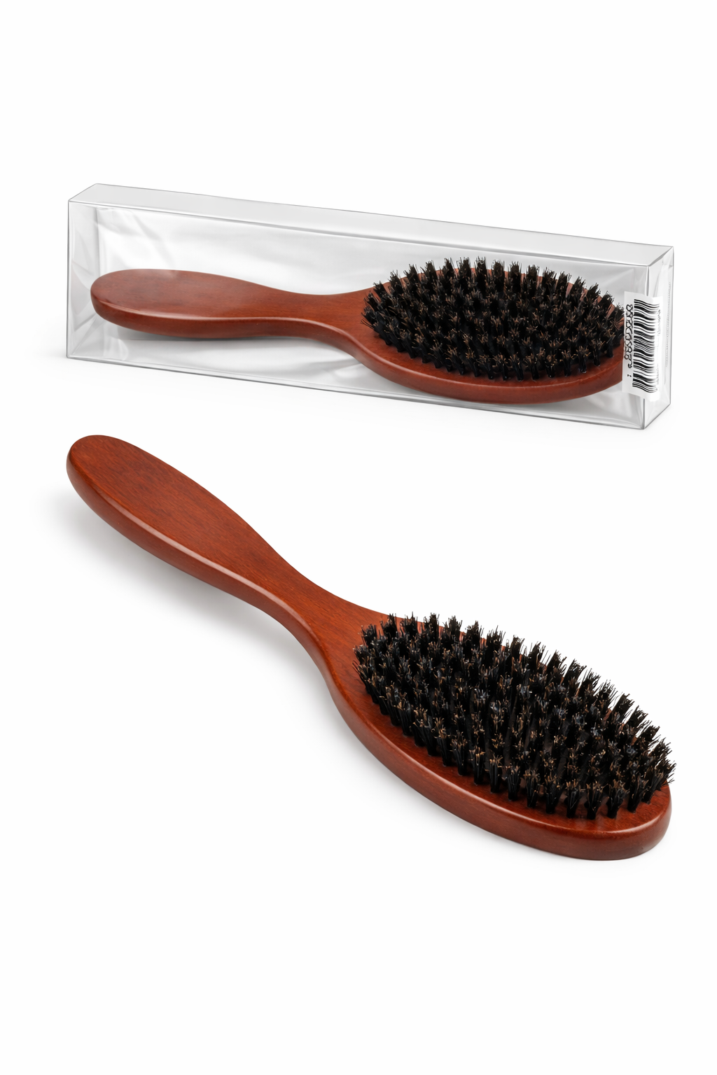 100% Boar Bristle Hair Brush – Natural Bristle Wooden Brush for Smooth & Healthy Hair (1 PC)