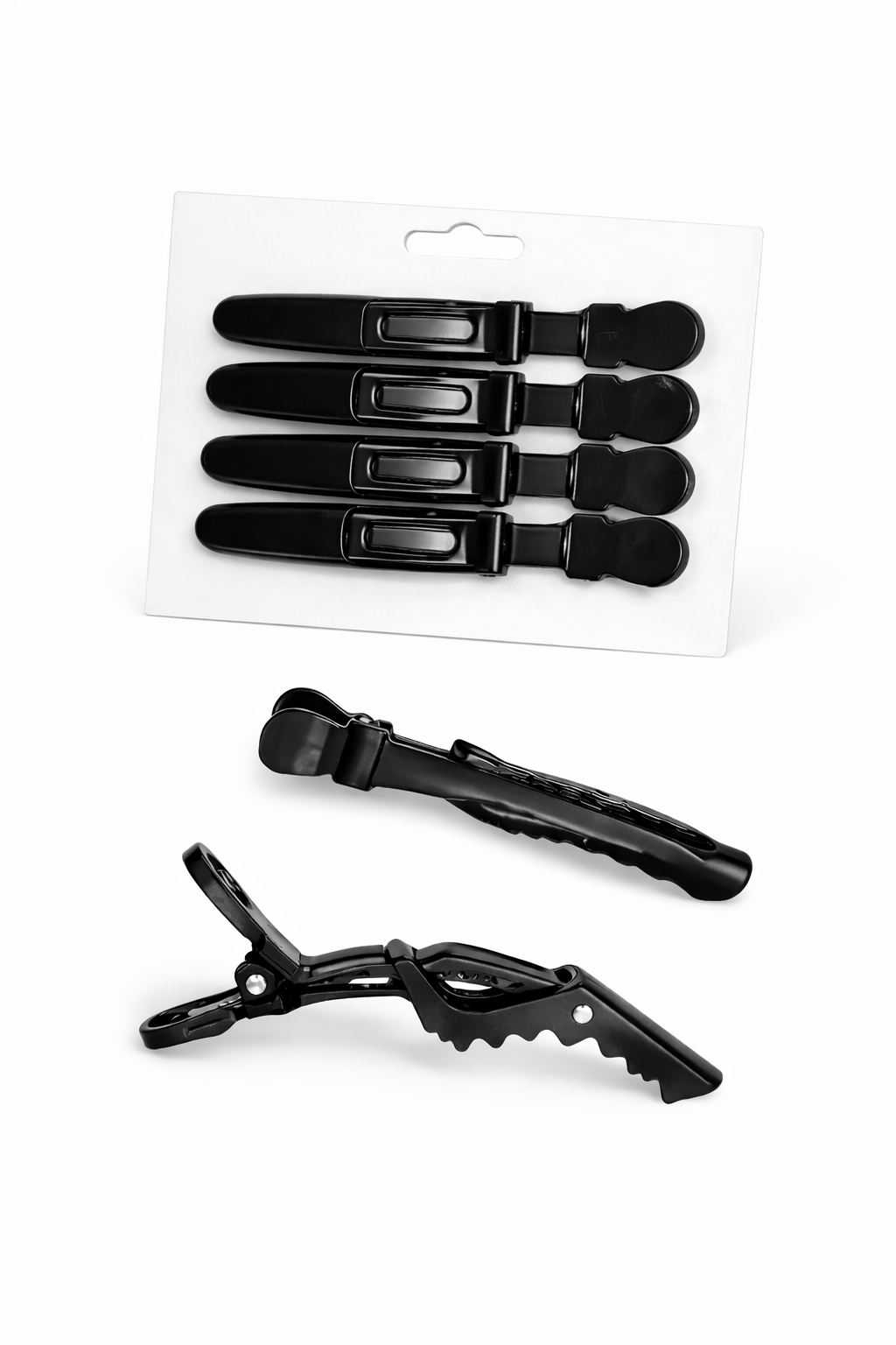 Hair Clips – Professional Crocodile Clips for Hair Extensions & Wigs (6 PCS/Pack)
