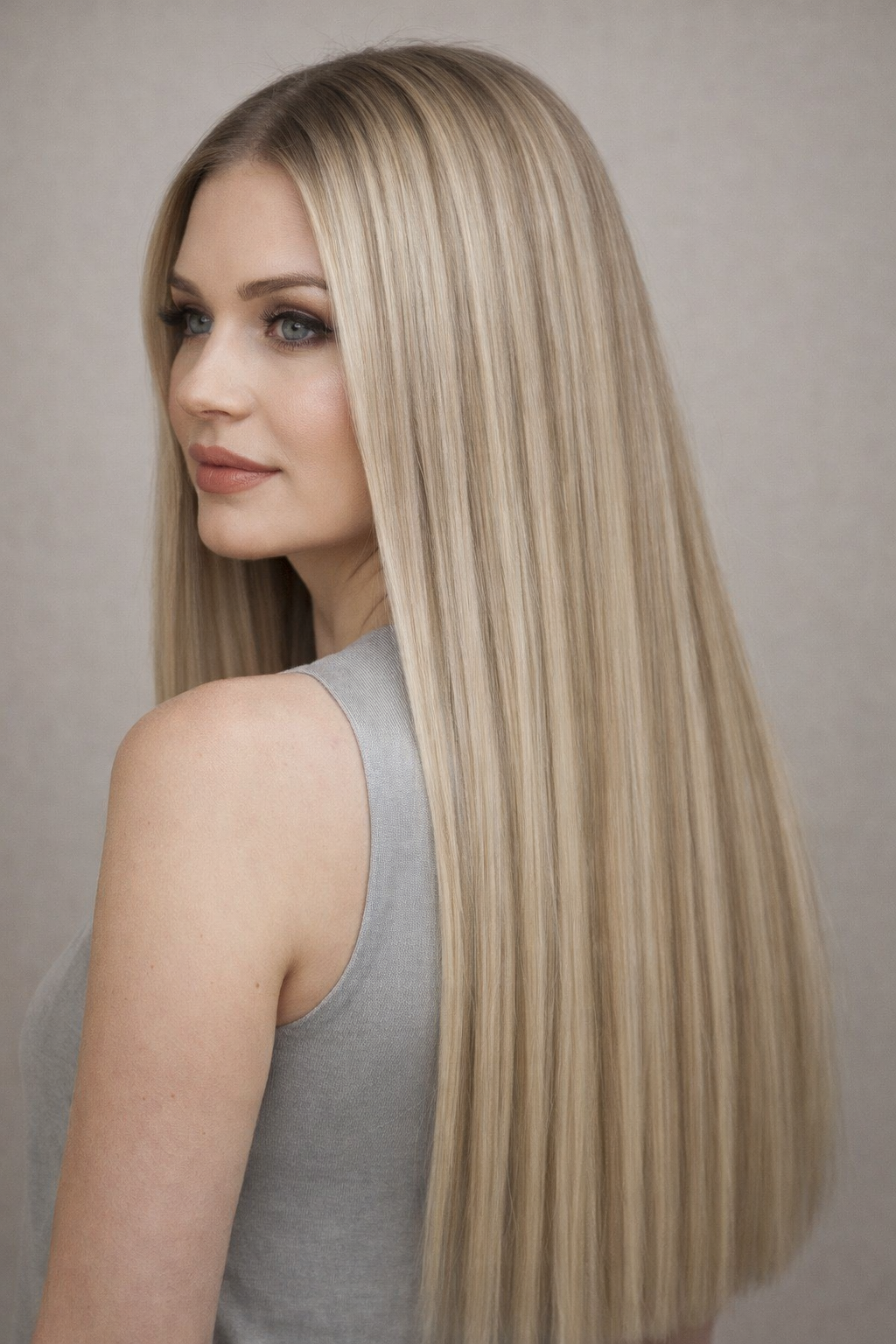 100% Human Hair Extensions 7PCS Clip In Invisible Remy 18"