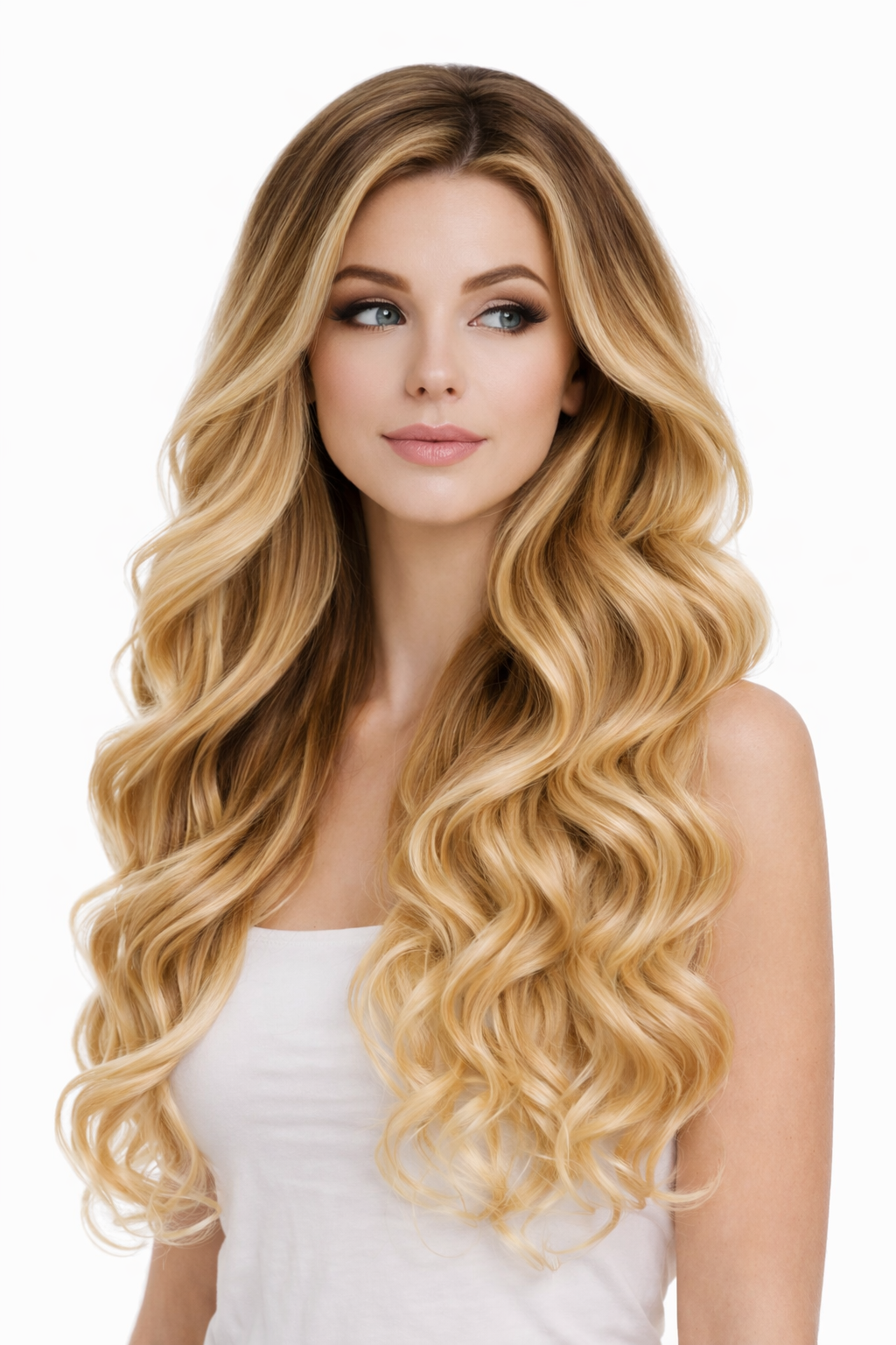 100% Human Hair Extensions 7PCS Clip In BODY WAVE