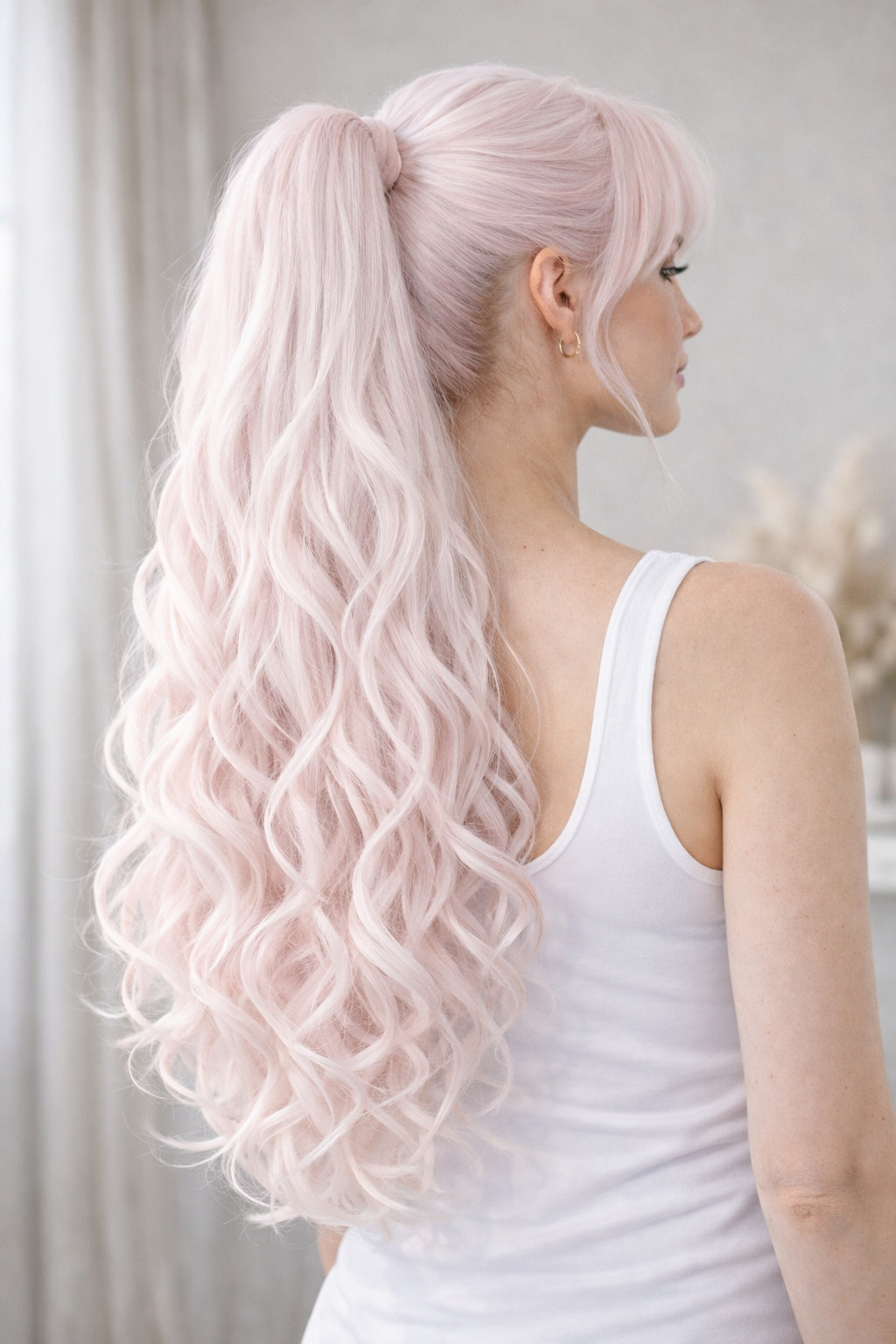 Synthetic Pony Clip Natural Wave Hair Extensions 26"