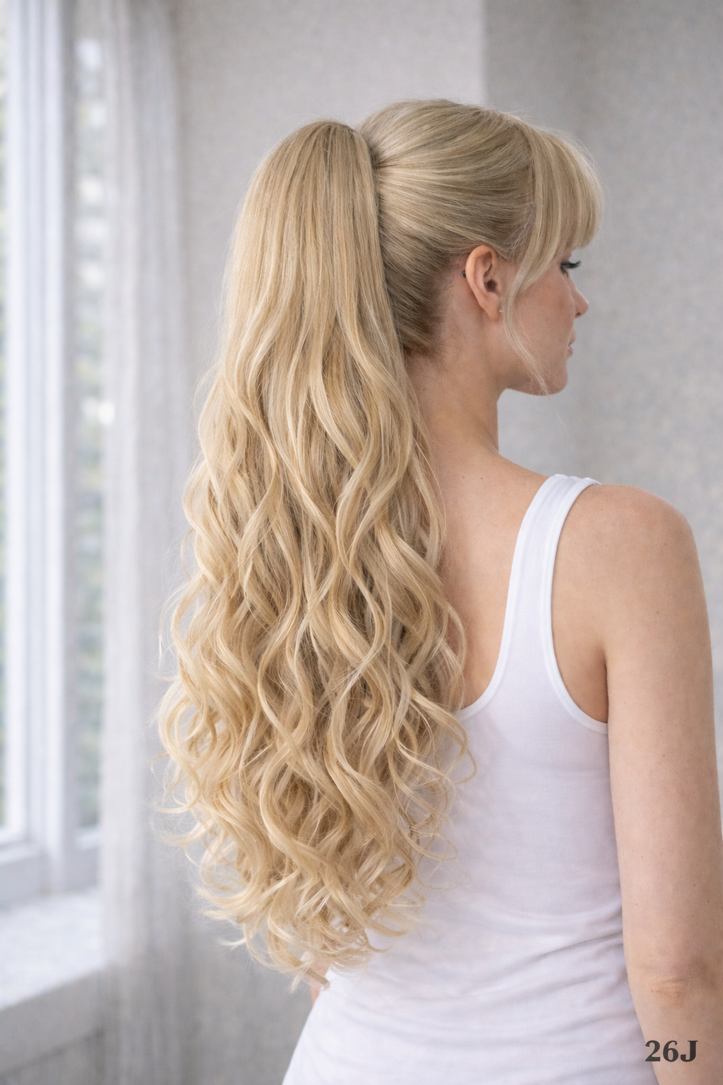 Synthetic Pony Clip Natural Wave Hair Extensions 26"
