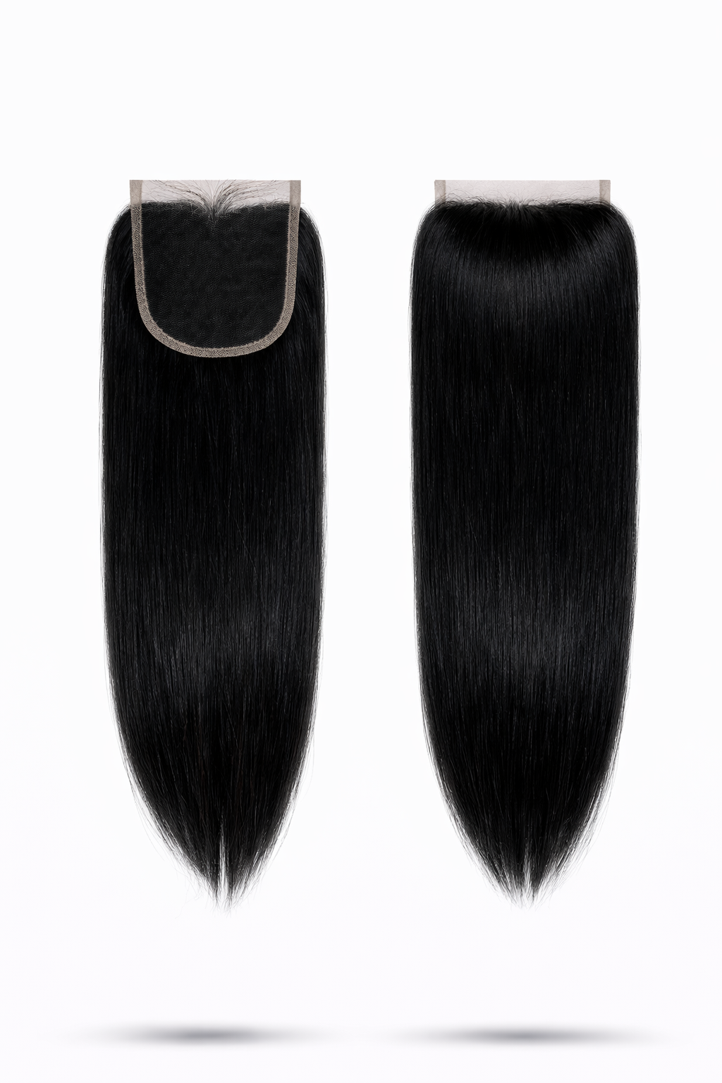 4" X 4" 100% Human Peruvian Remy 12" Straight LACE Frontal