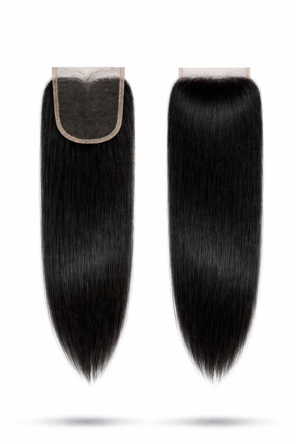 4" X 4" 100% Human Peruvian Remy 12" Straight LACE Frontal