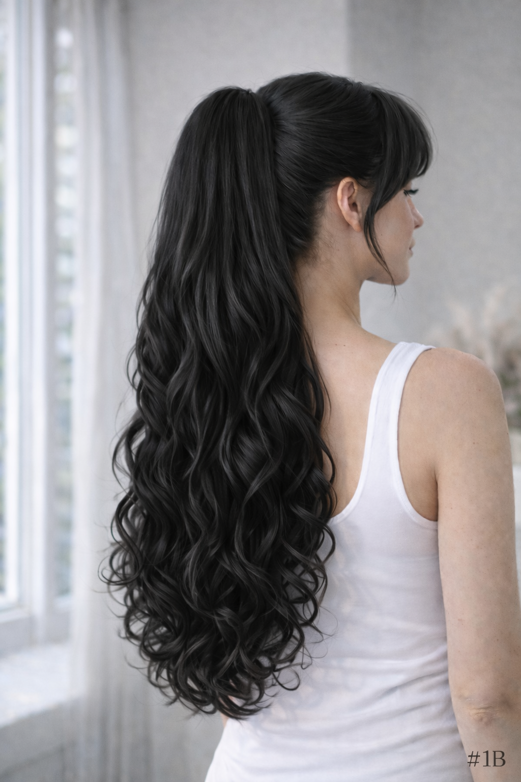 Synthetic Pony Clip Natural Wave Hair Extensions 26"