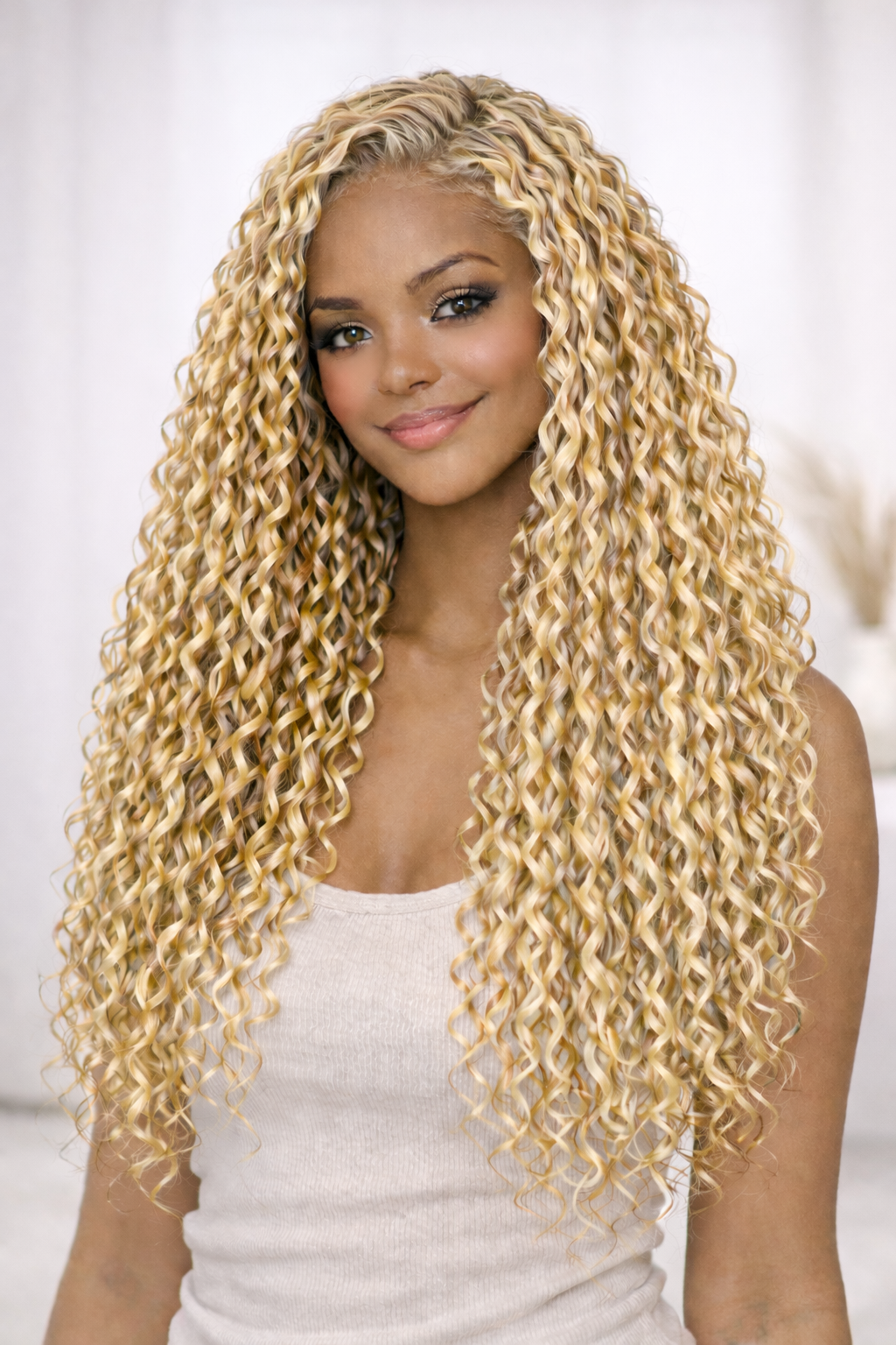 Synthetic 7PCS Clip in Water Wave 20" Extensions