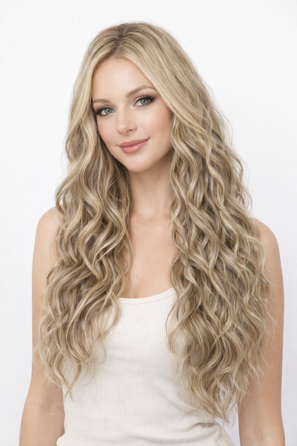 Synthetic 7PCS Clip in Brushed WAVE 24" Extensions