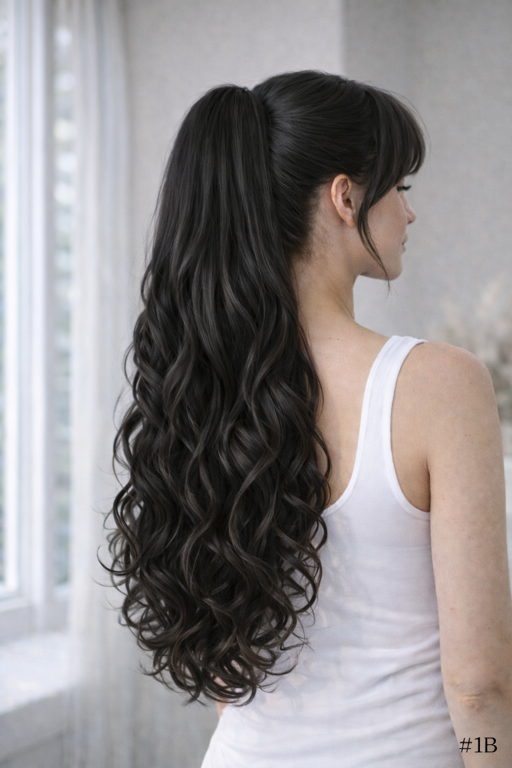 Synthetic Pony Clip Natural Wave Hair Extensions 26"