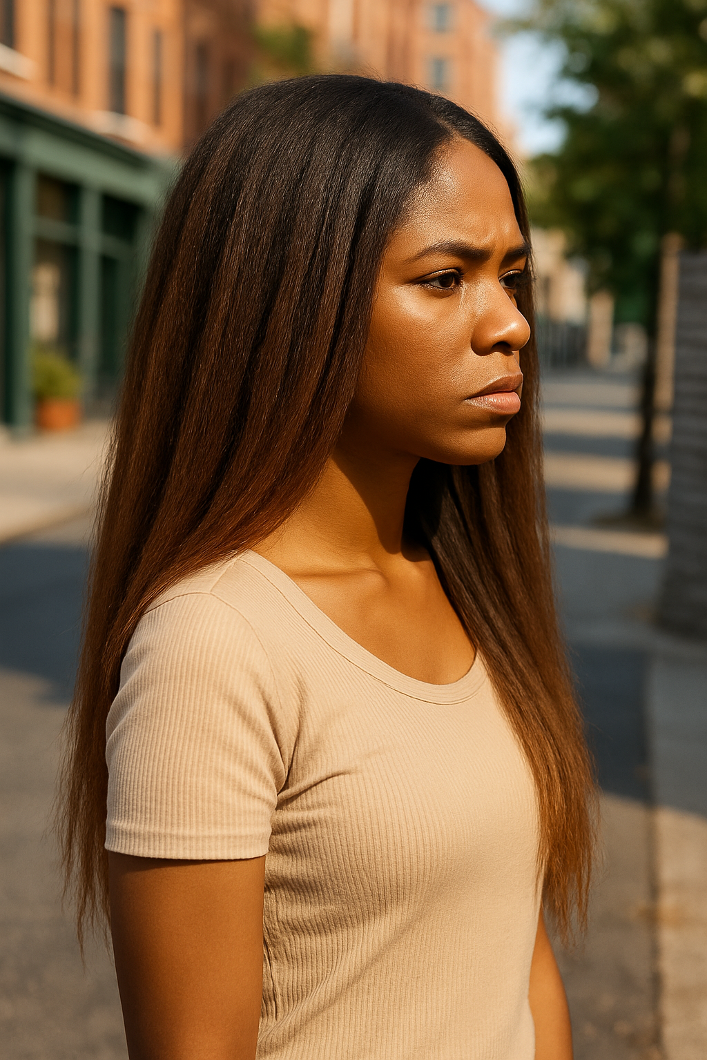 ADY: Skin Lace Frontal Synthetic Wig