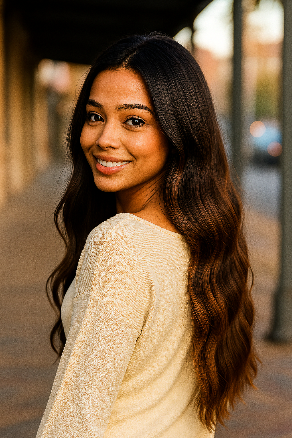 Alysa: Deep Part Lace Frontal Synthetic Wig