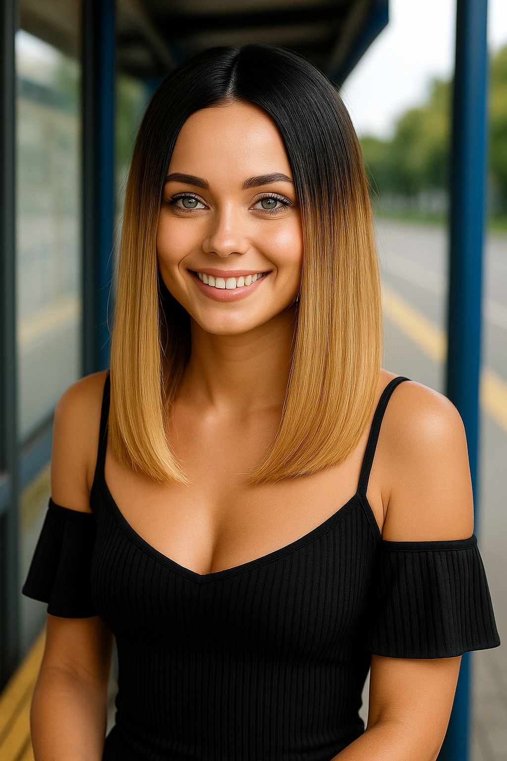 ANGELINA: Deep Part Lace Frontal Synthetic Wig