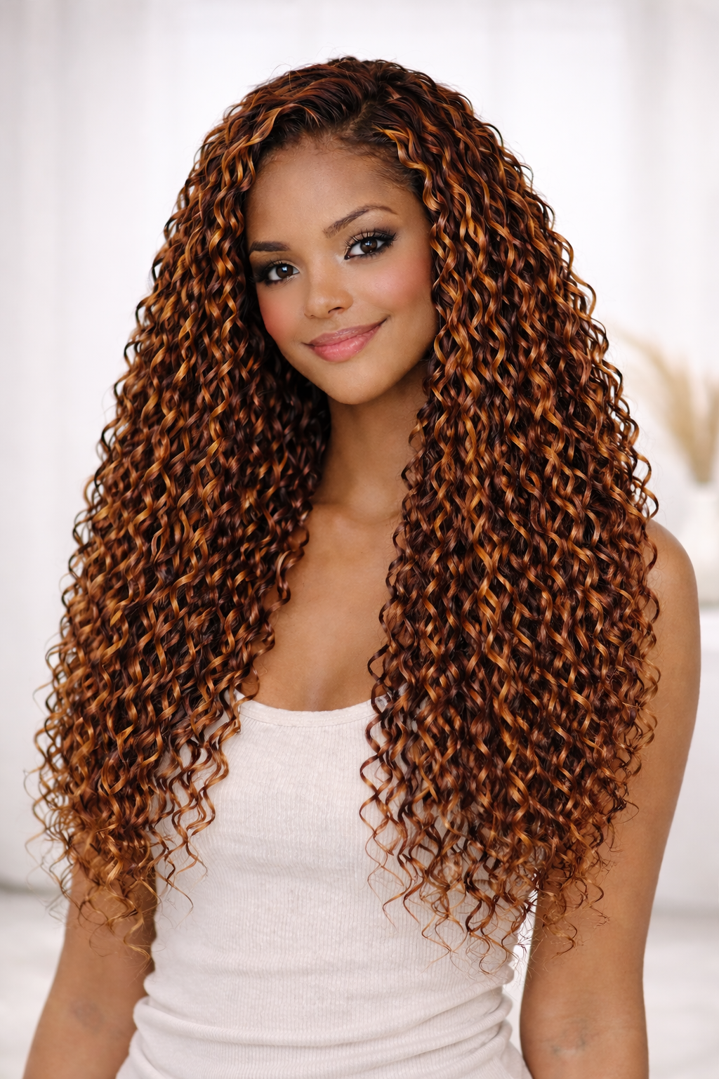 Synthetic 7PCS Clip in Water Wave 20" Extensions