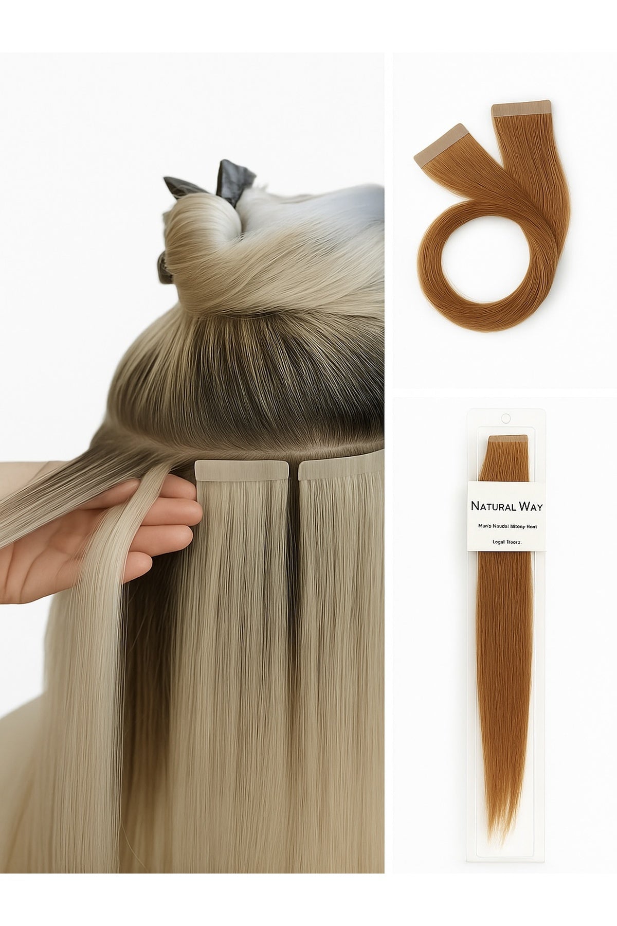 Invisible Tape In Cuticle Remy 100% Human Hair Extensions 20"-21"(10pcs)