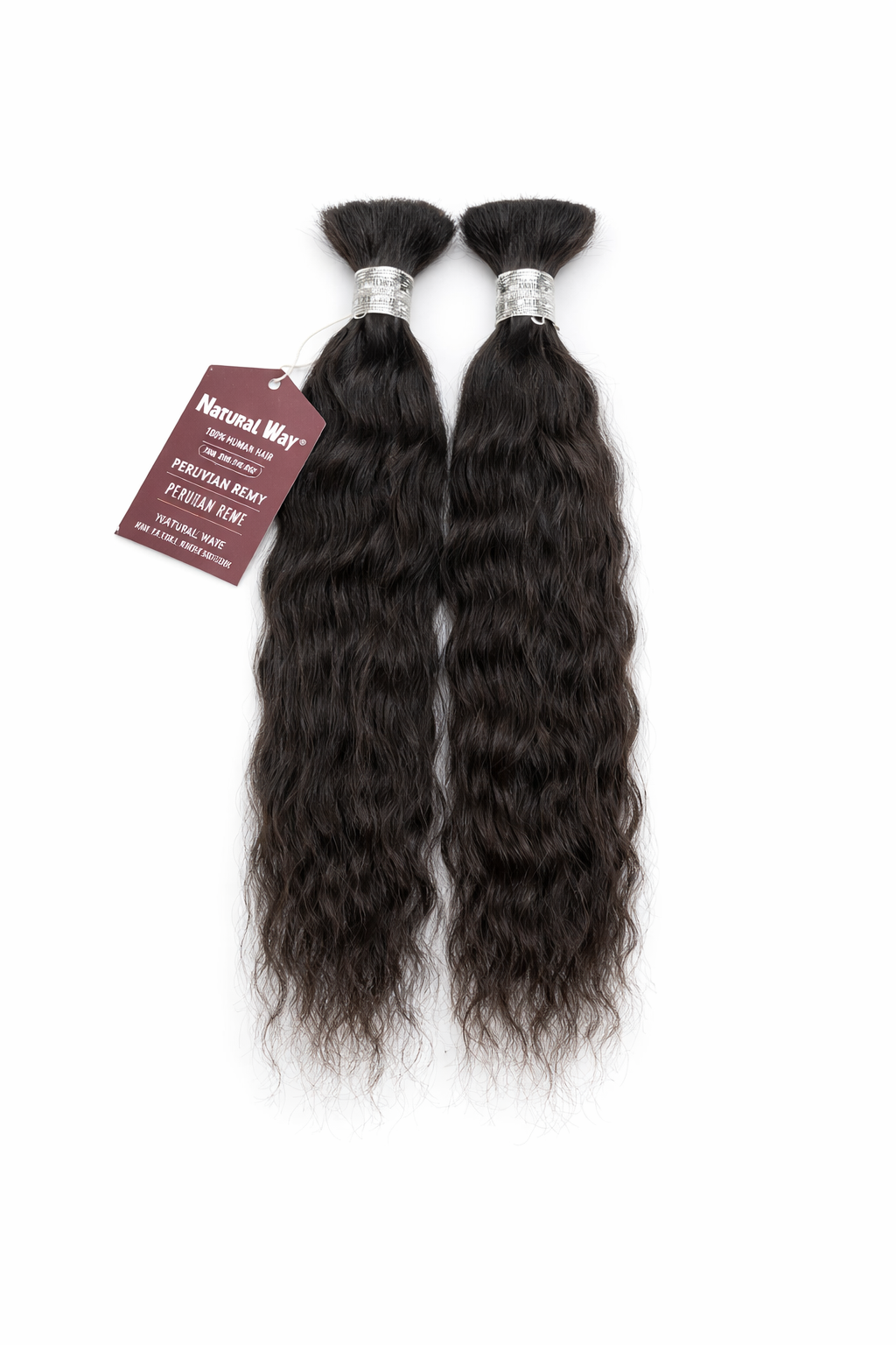 PERUVIAN REMY 100% Human Wavy Hair Weave Super Bulk