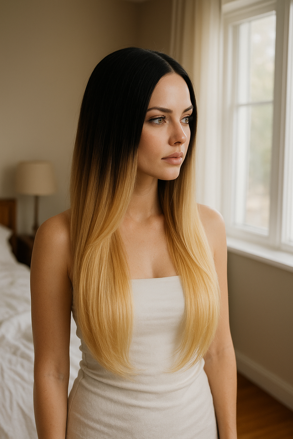 MAGGIE: Deep Part Lace Frontal Synthetic Wig