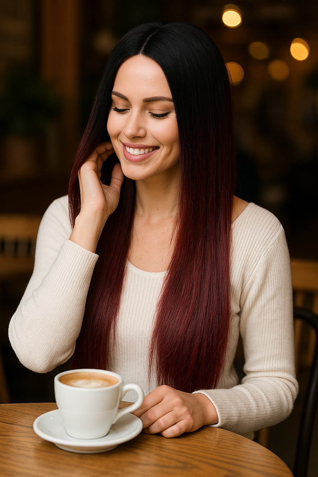 MAGGIE: Deep Part Lace Frontal Synthetic Wig