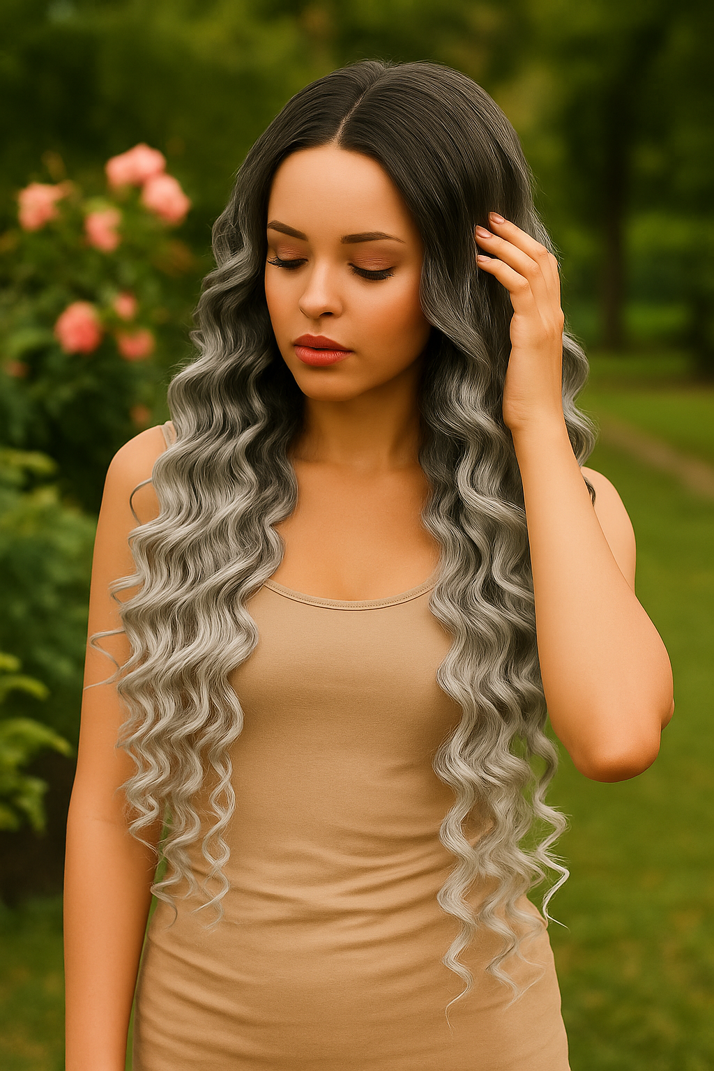 ANNA: Skin Lace Frontal Synthetic Wig