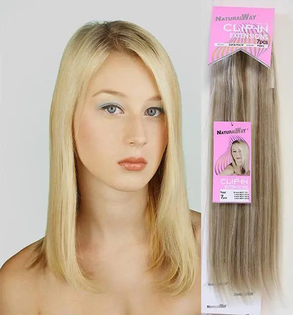 100% European Human Hair Extensions 7PCS Clip in 14" 16" 18" 20" 22"