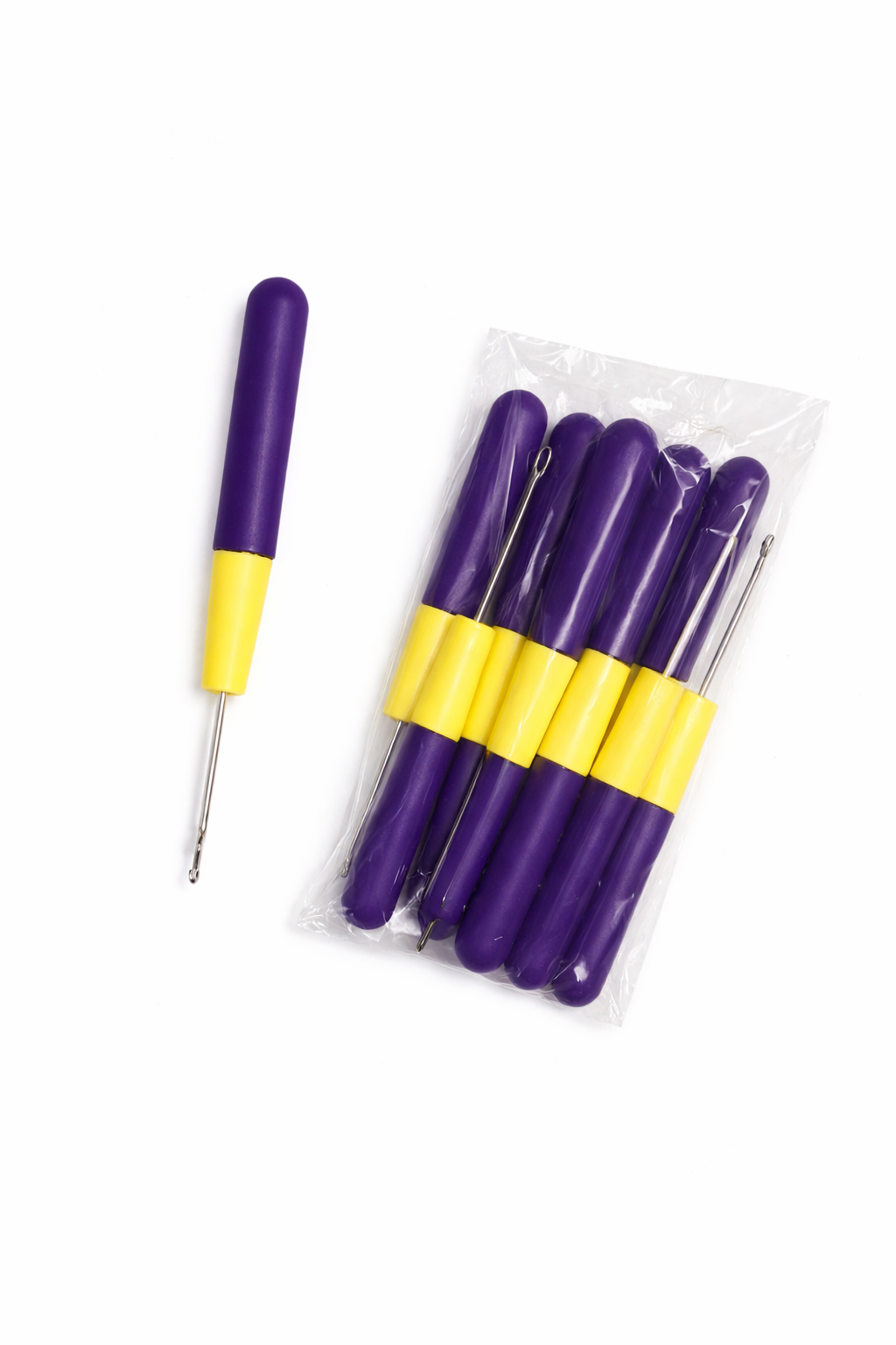 Crochet Needle for Hair Extensions & Braiding – Latch Hook Tool (12 PCS/Pack)
