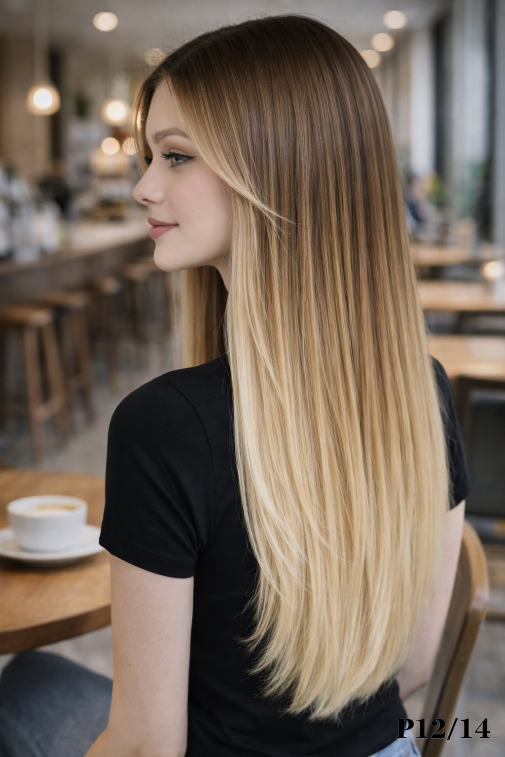 100% European Human Hair Extensions 7PCS Clip in 14" 16" 18" 20" 22"