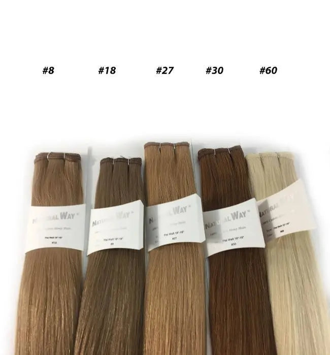 Flat Weft Hair – 100% Cuticle Remy Human Hair Weave  (Thin & Seamless |100g)