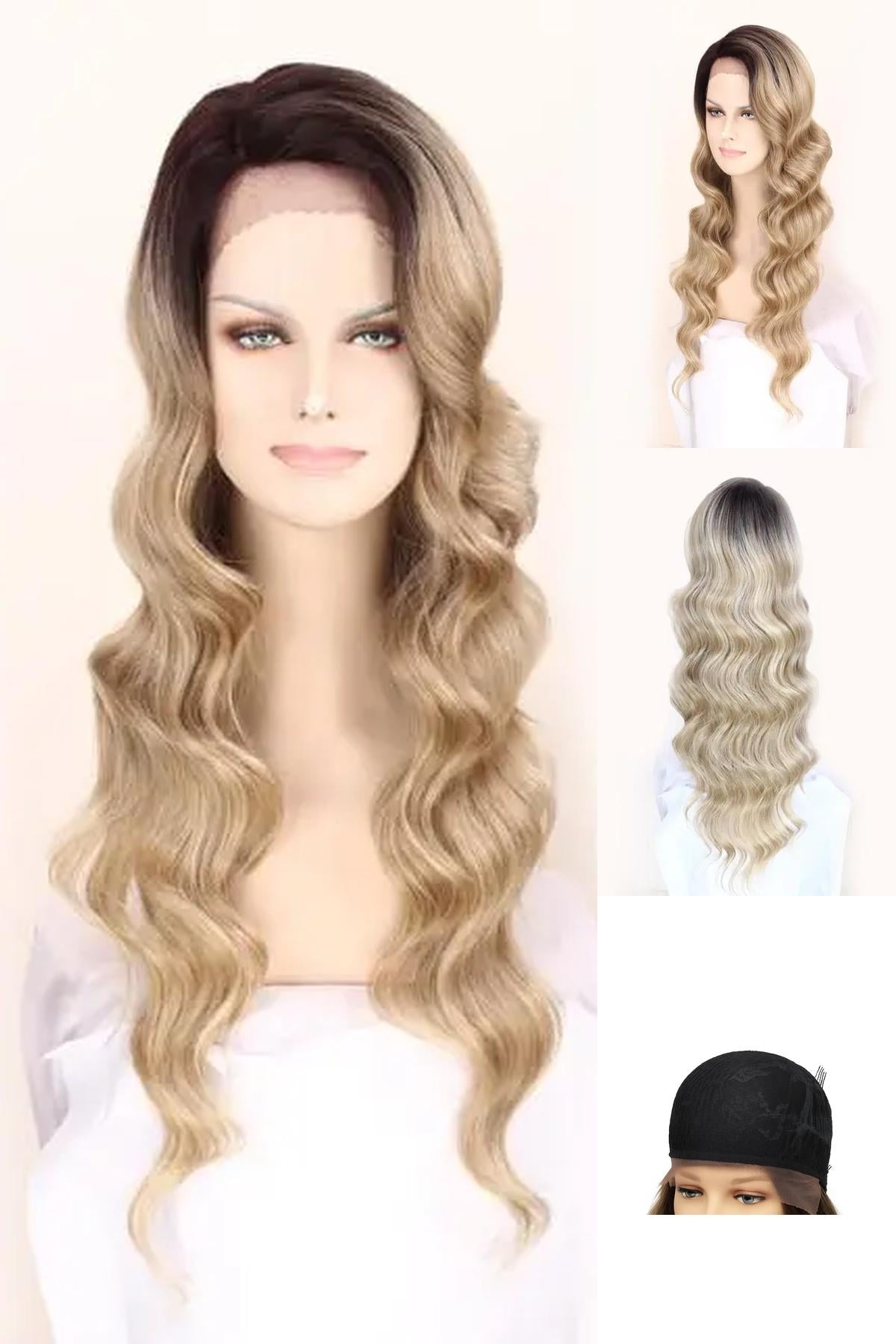 Alysa: Deep Part Lace Frontal Synthetic Wig